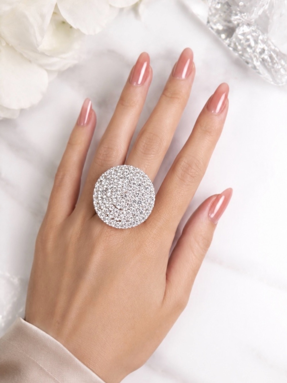Elegant Silver Statement Ring